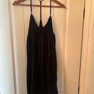 Abercrombie & Fitch Black Lightweight Spaghetti Strap Dress